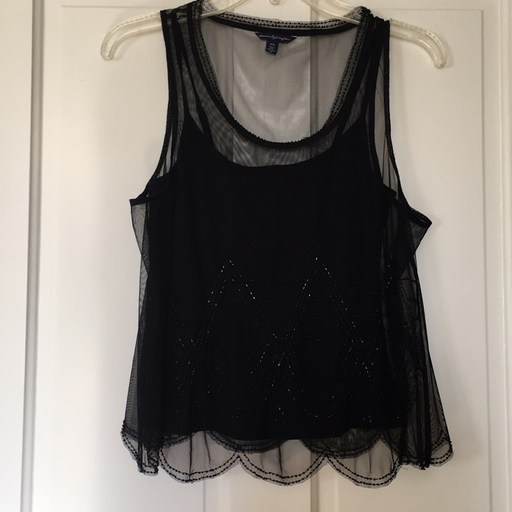 American Eagle Outfitters Beaded Lace Top